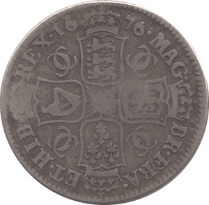 1676 HALFCROWN ( FINE ) 9