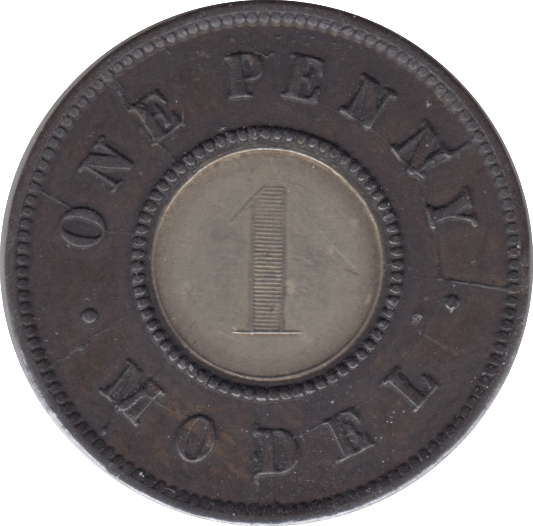 1838 1 PENNY TOY MONEY - TOY MONEY - Cambridgeshire Coins