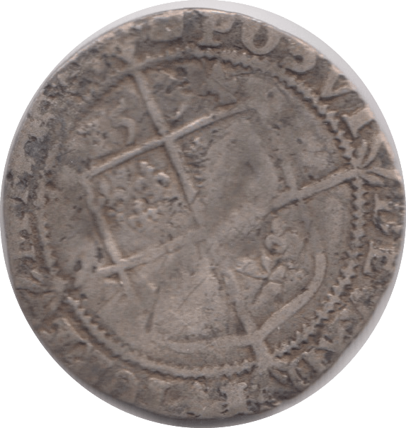 1564 SILVER SIXPENCE ELIZABETH 1ST REF 102