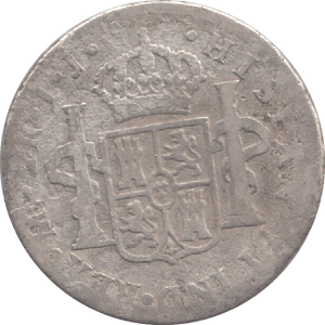 1802 SILVER MEXICO 2 ROULES