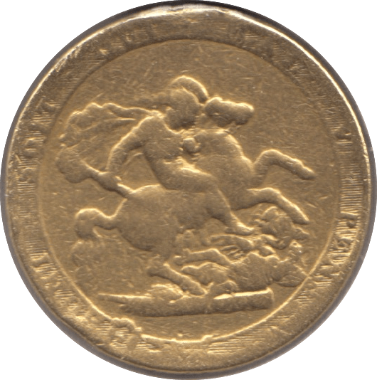 1820 GOLD SOVEREIGN ( FAIR ) EX MOUNT