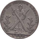 1790 HALFPENNY TOKEN LOTHIAN EDINBURGH ARMS ST ANDREWS CROSS HUTCHINSON DH23 ( VF ) ( REF 240 )