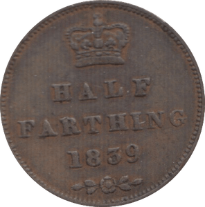 1839 ONE HALF FARTHING ( GF ) 4 - Half Farthing - Cambridgeshire Coins