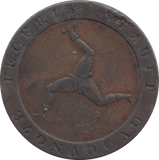 1813 ISLE OF MAN HALFPENNY