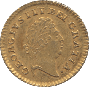 1800 GOLD THIRD GUINEA ( GVF ) GOLD GEORGE III