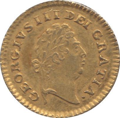 1800 GOLD THIRD GUINEA ( GVF ) GOLD GEORGE III