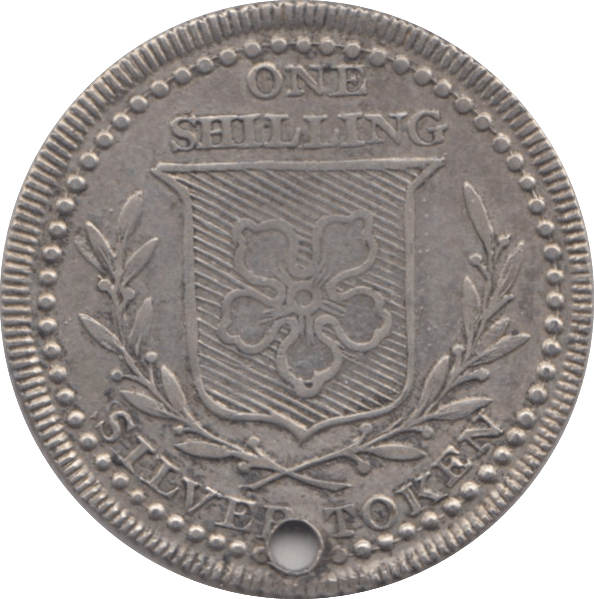 1811 LEICESTERSHIRE SHILLING TOKEN ( REF 282 )