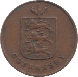 1830 GUERNSEY ONE DOUBLE - WORLD COINS - Cambridgeshire Coins