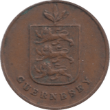 1830 GUERNSEY ONE DOUBLE - WORLD COINS - Cambridgeshire Coins