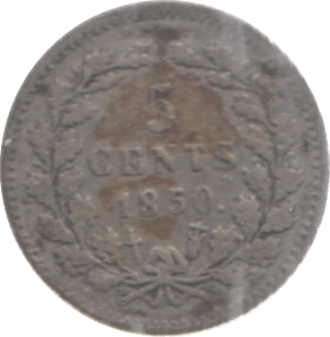 1850 5 CENTS - SILVER WORLD COINS - Cambridgeshire Coins