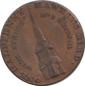 1793 Bristol India Tea Warehouse Halfpenny Token