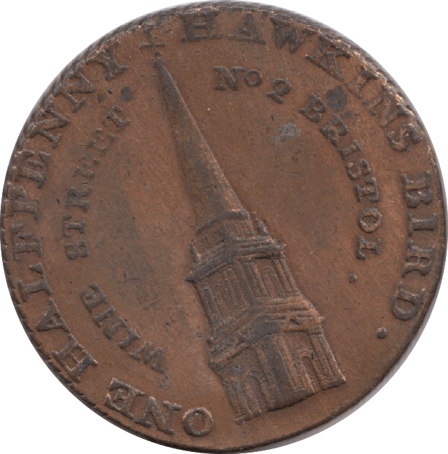1793 Bristol India Tea Warehouse Halfpenny Token