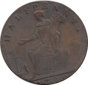 1792 LONDON & MIDDLESEX HALFPENNY TOKEN