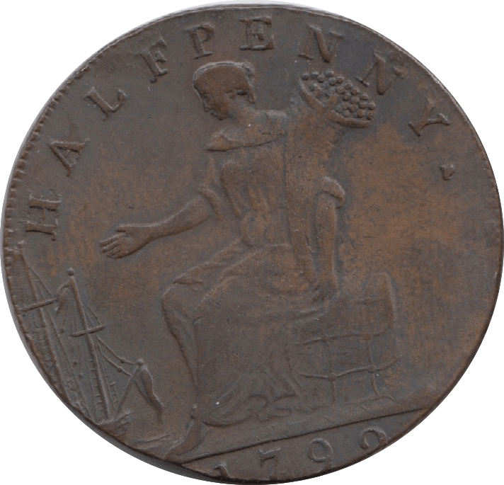 1792 LONDON & MIDDLESEX HALFPENNY TOKEN