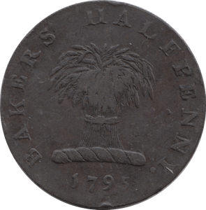 1795 Bakers Half Penny Token