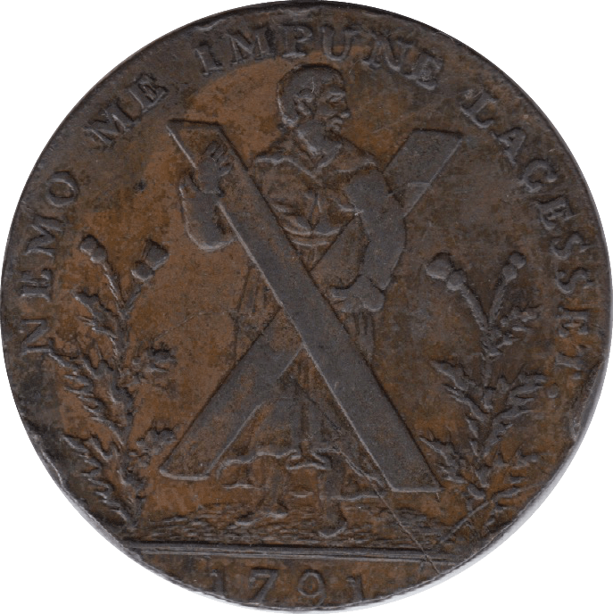 1791 Hull Half Penny Token