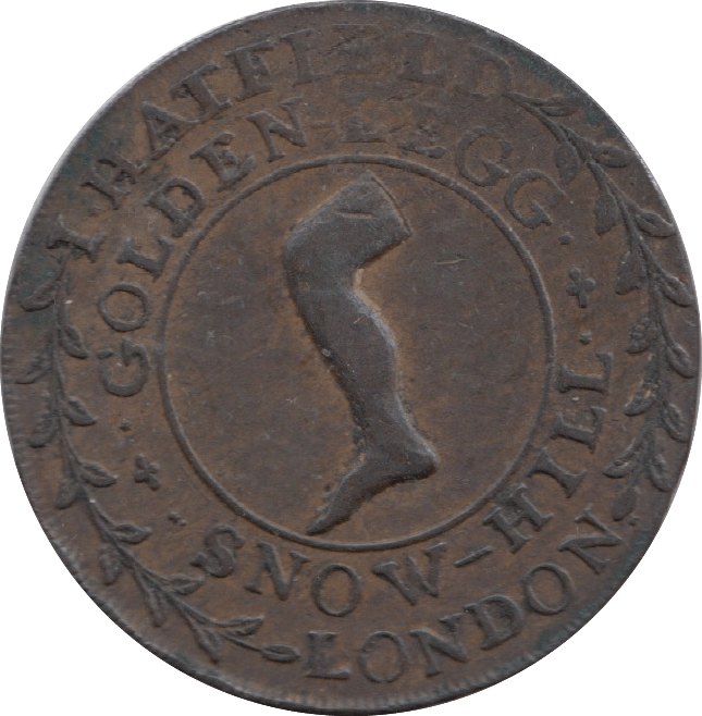 1790 BOOT AND SHOE MANUFACTORY HALFPENNY TOKEN