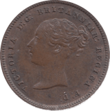 1844 HALF FATHING ( FINE ) 12 - Half Farthing - Cambridgeshire Coins