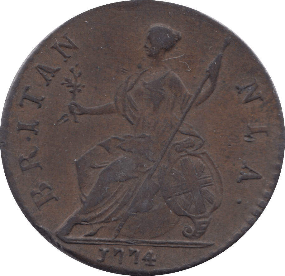 1774 HALFPENNY ( GVF )