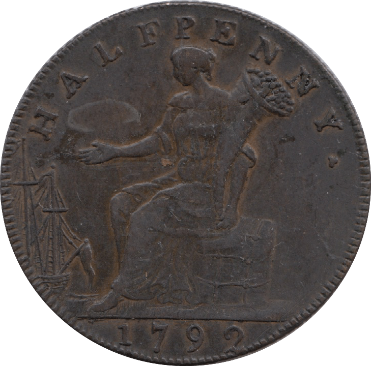 1792 LONDON & MIDDLESEX HALF PENNY TOKEN