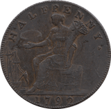 1792 LONDON & MIDDLESEX HALF PENNY TOKEN