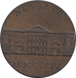 1794 Newgate Half Penny Token