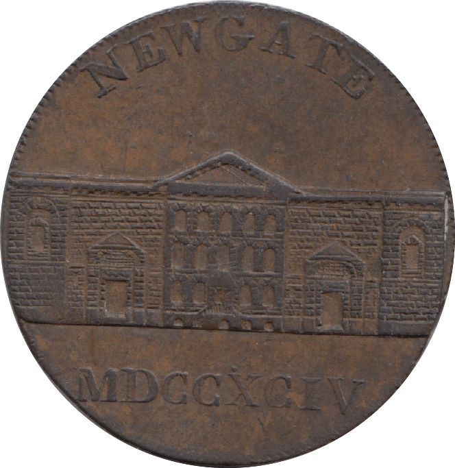 1794 Newgate Half Penny Token