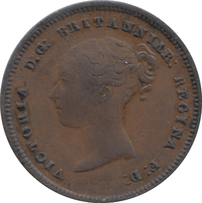 1844 HALF FARTHING ( VF ) 3 - Half Farthing - Cambridgeshire Coins