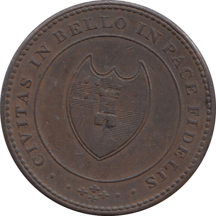 1811 Worcester City And County Halfpenny Token