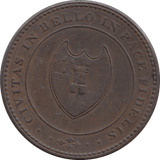 1811 Worcester City And County Halfpenny Token