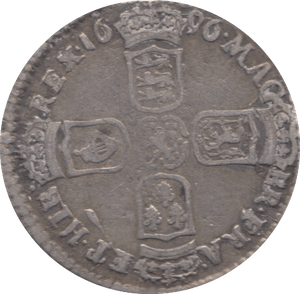 1696 SIXPENCE ( F ) 10