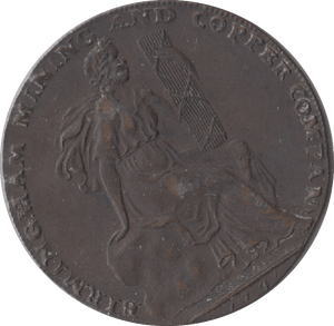 1777 BIRMINGHAM MINING COPPER TOKEN