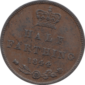 1844 HALF FARTHING ( VF ) 12 - Half Farthing - Cambridgeshire Coins