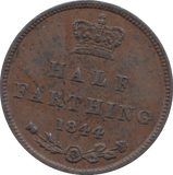 1844 HALF FARTHING ( VF ) 12 - Half Farthing - Cambridgeshire Coins