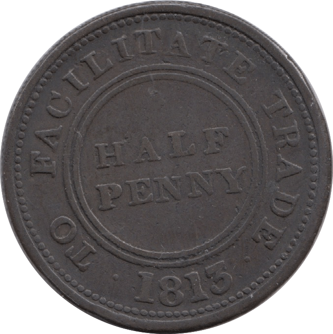 1813 John Knapp Junior Worcester Half Penny Token