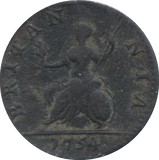 1754 FARTHING ( FINE )