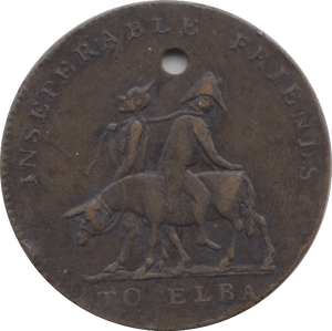 1814 NAPOLEAN DEVIL ASS EMP OF RUSSIA TOKEN TOKEN ( REF 258 )