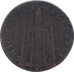 1794 CHIRCHESTER HALFPENNY TOKEN