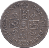 1683 SIXPENCE ( GVF )