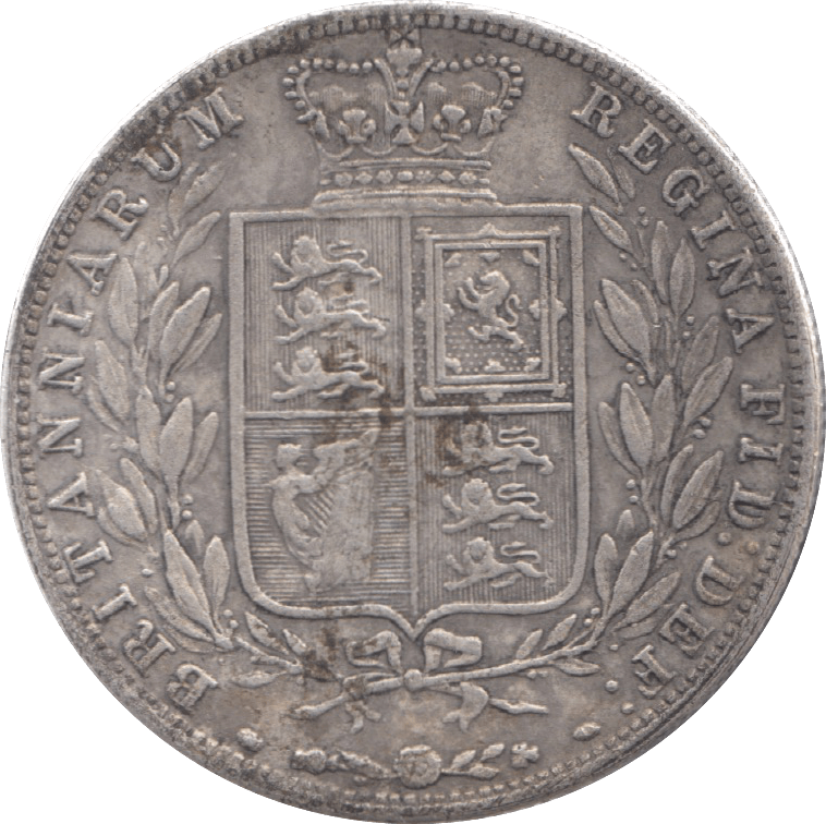 1844 HALFCROWN ( VF ) 6 - Halfcrown - Cambridgeshire Coins
