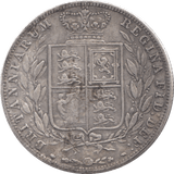 1844 HALFCROWN ( VF ) 6 - Halfcrown - Cambridgeshire Coins