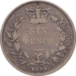 1834 SIXPENCE ( FINE ) 4 - Sixpence - Cambridgeshire Coins