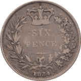 1834 SIXPENCE ( FINE ) 4 - Sixpence - Cambridgeshire Coins