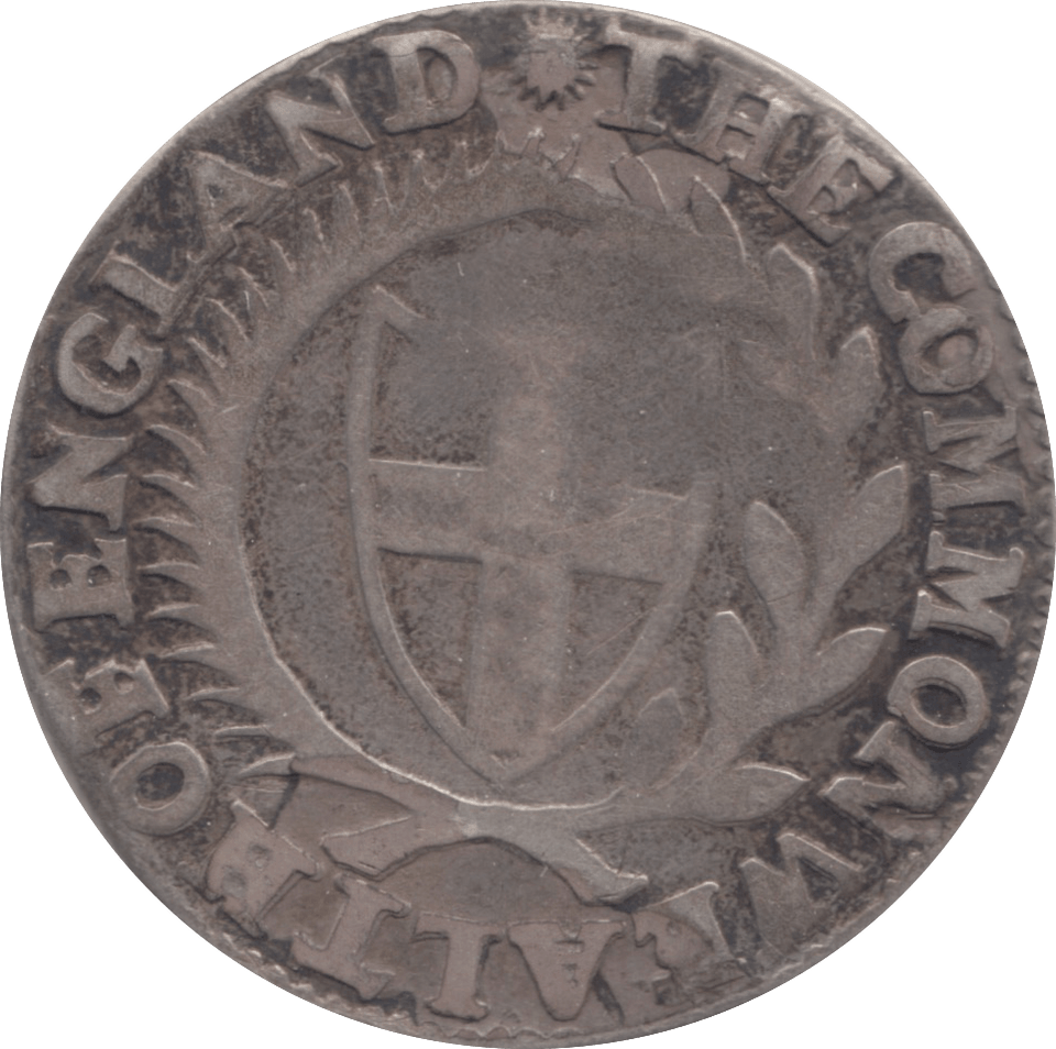 1651 SILVER SHILLING COMMONWEALTH REF 82