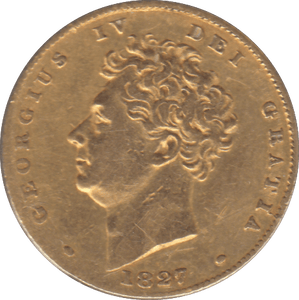 1827 GOLD HALF SOVEREIGN ( GVF ) - Half Sovereign - Cambridgeshire Coins