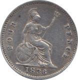 1836 FOURPENCE ( VF ) 3 - Fourpence - Cambridgeshire Coins