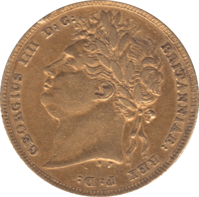 1824 GOLD SOVEREIGN ( VF )