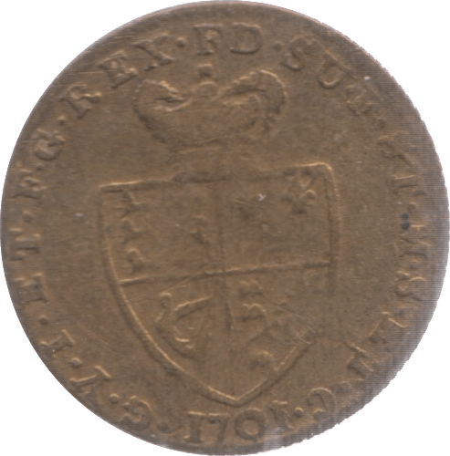 1701 GAMING TOKEN HALF GUINEA STYLE
