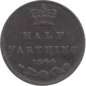 1844 HALF FARTHING ( FINE ) 3 - Half Farthing - Cambridgeshire Coins
