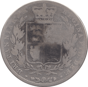 1845 HALFCROWN ( FAIR ) 4 - Halfcrown - Cambridgeshire Coins